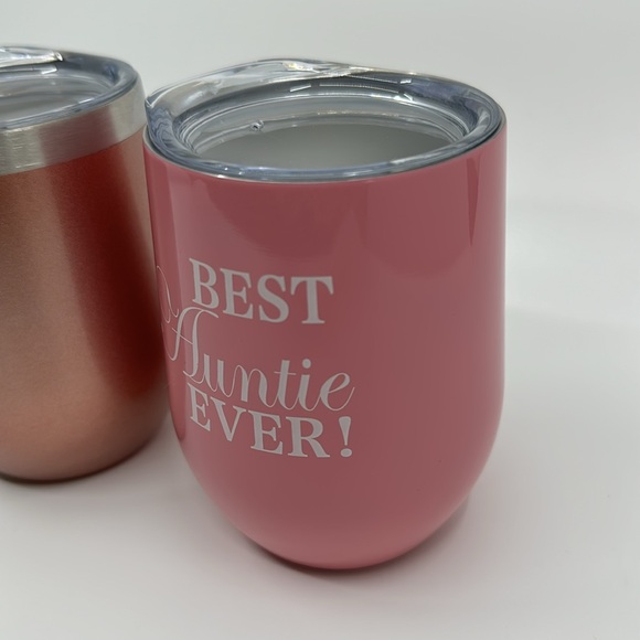 👩‍🦳👸 NEW BEST AUNTIE EVER ! Metal cup set of two - Picture 4 of 8